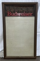 (MN) Budweiser Vintage Message Board 32.5 x 19.5