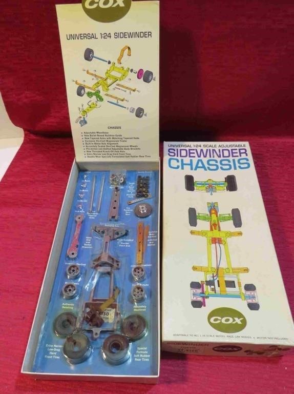 COX Slot Car 1:24 Sidewinder Chassis Kit NOS