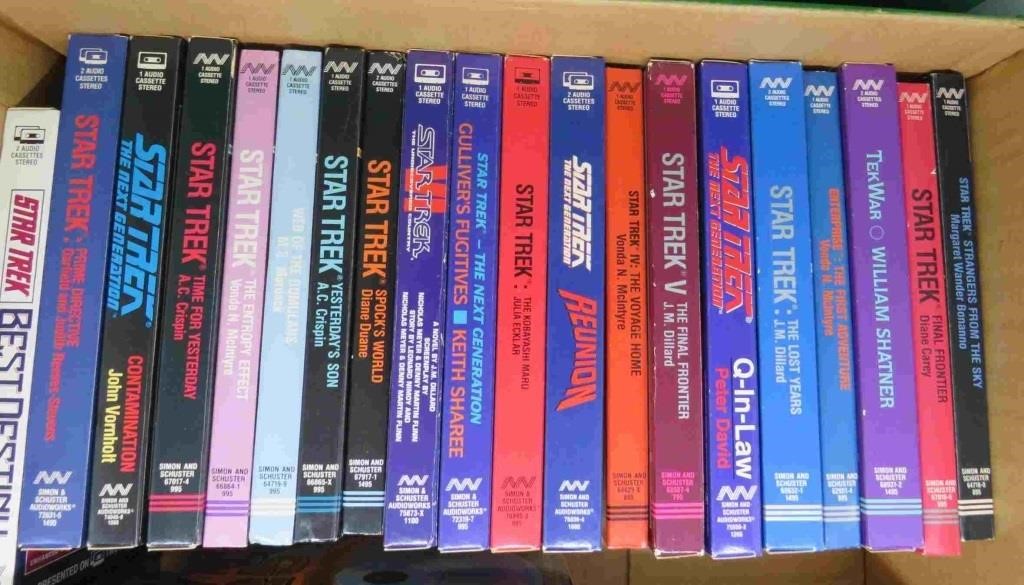 21x STAR TREK Audio Tapes TNG + Movies + Spock +