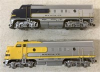 lot of 2 Sante Fe HO Diesel Train Engines