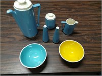 MCM Coffee Set, S&P; Two Bowls