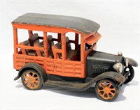 Cast Iron 1920's Taxi Bus 6 Seater Repop