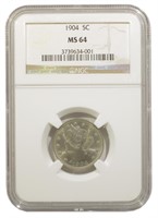 NGC MS-64 1904 Nickel