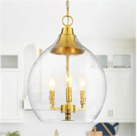 Untrammelife 3-Light Gold Pendant Light 13"