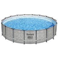 Bestway 18x18x48in Steel Wall Above-Ground Pool