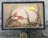 Painting on board (small) signed