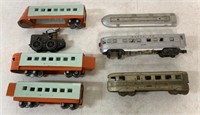 lot of 6 Lionel Train Cars & Parts