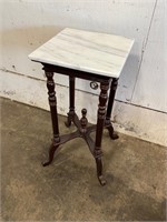 Marble Top Plant Stand / Side Table