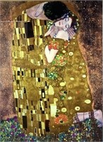 Gustav Klimt “ Der Kuss” Framed Print