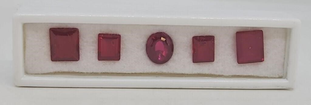 (5) Real Ruby Stones (tested)
