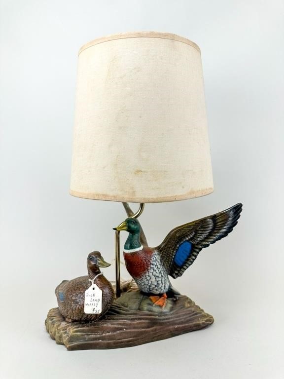 Drake and Hen Mallard Lamp