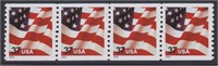 US Stamps EFO #3631 Misregistered H perfs in cente