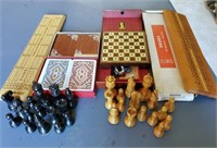 Chess pieces, Cribbage Boards