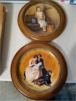 2 FRAMED PLATES BY KNOWLES