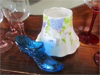 Yankee Candle Topper & Blue Button & Daisey Shoe
