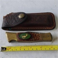 Camillus Knife with Case. Case has Damage.
