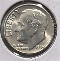 1949D Roosevelt Dime MS