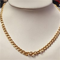 $250010K  14.63G 26" Hollow Cuban Necklace