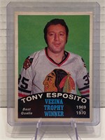Tony Esposito 1970/71 Vezina Trophy (light crease)