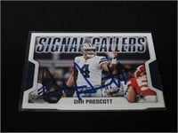 Dak Prescott signed Sports Card w/coa