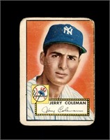 1952 Topps #237 Jerry Coleman P/F to GD+