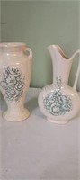 Handmade Signed Lusterware Vases/Pitcher