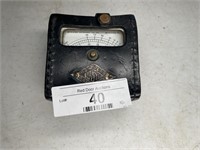 Vintage volt meter in case