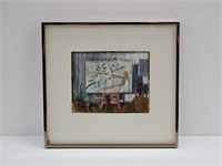 1982 Matt Harley Original Oil on Mink Painting