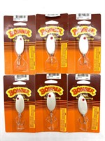 (6) NOS Bomber Slab Spoon Fishing Lures