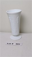 LARGE MILK GLASS VASE