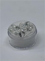 15.45 CTS White Topaz Gemstones with Gem Jar