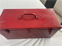 RED TOOL BOX AND CONTENTS