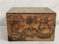 Vintage Pyrography Box