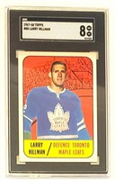 1967 Topps Hockey #80 Larry Hillman SGC 8 NM-MT