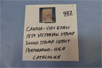 Canada Very Early 1859 Victorian Stamp