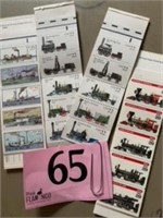 STEAMBOAT / STEAM LOCOMOTIVES BOOKLETS 80 PCS