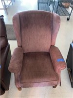 Cloth Winged Tip Chair (top corners have tears)