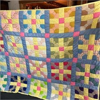 Hand Sewn Bowtie Pattern Quilt