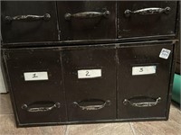Awesome vintage metal file drawer 19.5 x 21 x 10"