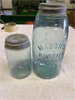Lot of 2 MASON PATENT 1858 jars