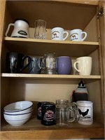 3 Shelves of Asst Mugs