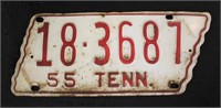 1955 TN license plate