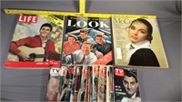 Vintage magazines and TV guides