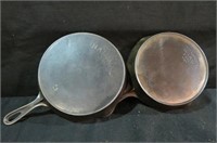 (2X) WAGNER # 8 & NATIONAL # 9 CAST IRON SKILLETS