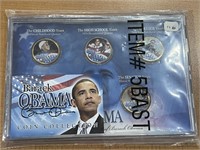 U.S.A. B.Obama Colored Coin Set (5)