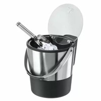 Oggi Stainless Steel Double Wall Ice Bucket and Sc