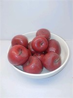 Bowl of Wooden Apples (all but 1 are wooden)