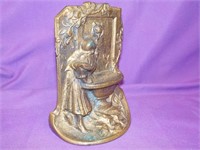 Solid Bronze Book End 4 1/2x1 1/2x5 1/2"