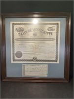 Framed Notary Public Documents