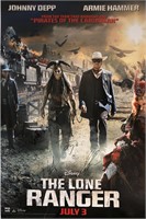 Johnny Depp Signed Lone Ranger Poster